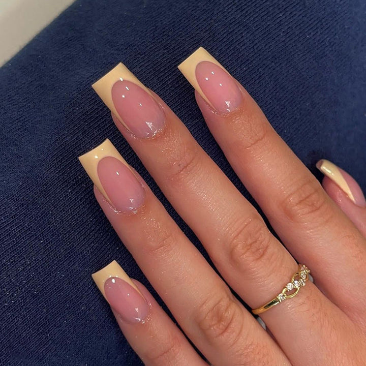 Elegant French Tip Nail Art Extensions Bowlift
