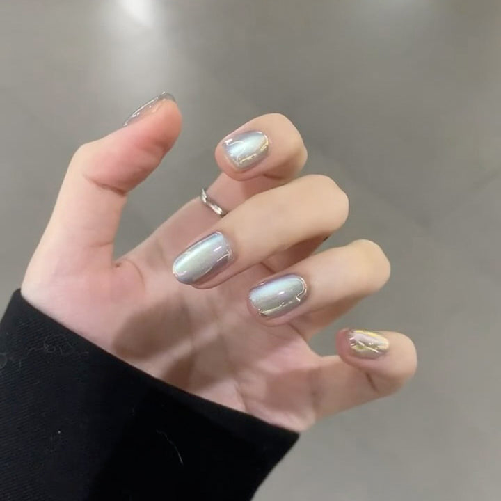 High-Gloss Gel Press-On Nails Bowlift