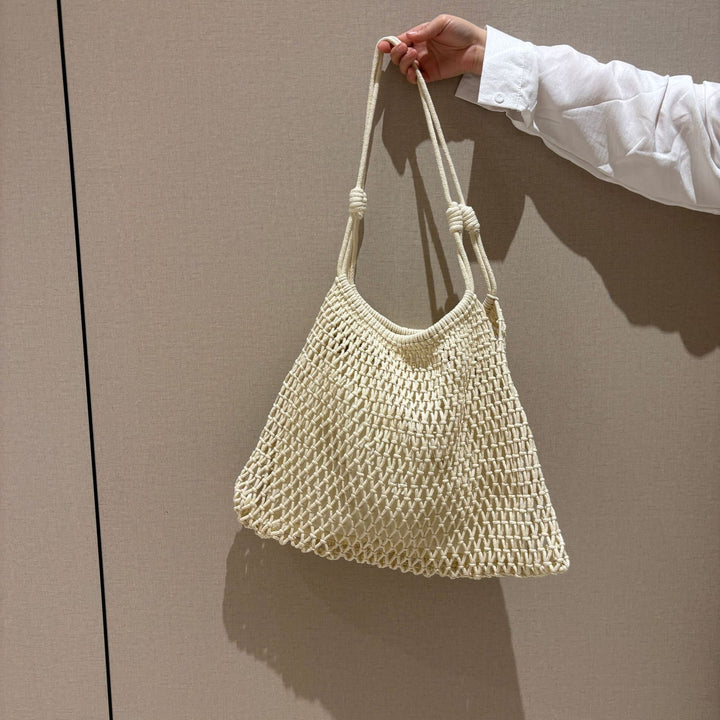 Hand-knotted shopping net bag Bowlift