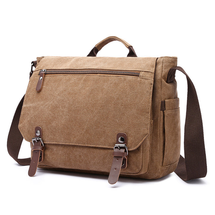 Trendy Canvas Shoulder Bag Bowlift
