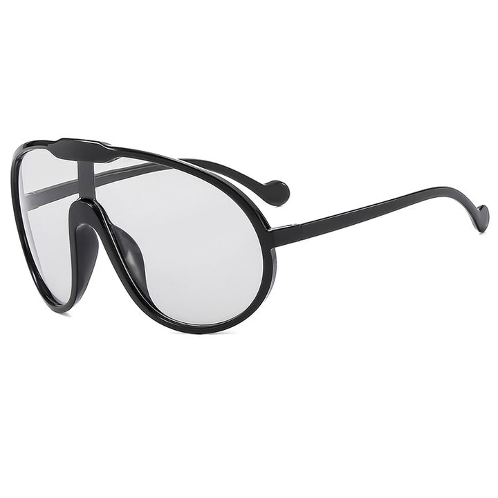 Women's futuristic transparent sunglasses with elegant shape Bowlift