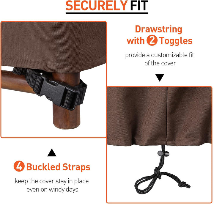 Protective cover for rectangular garden tables Bowlift