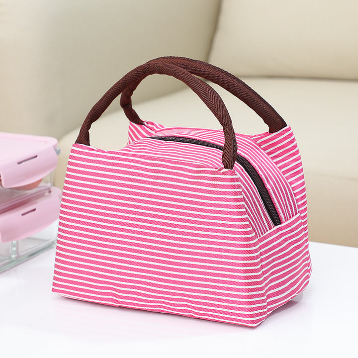 Insulated Striped Lunch Bag Bowlift