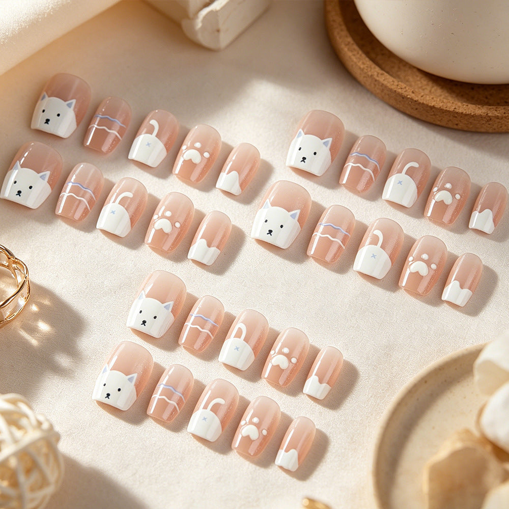 Artistic Themed Press-On Nail Art Bowlift