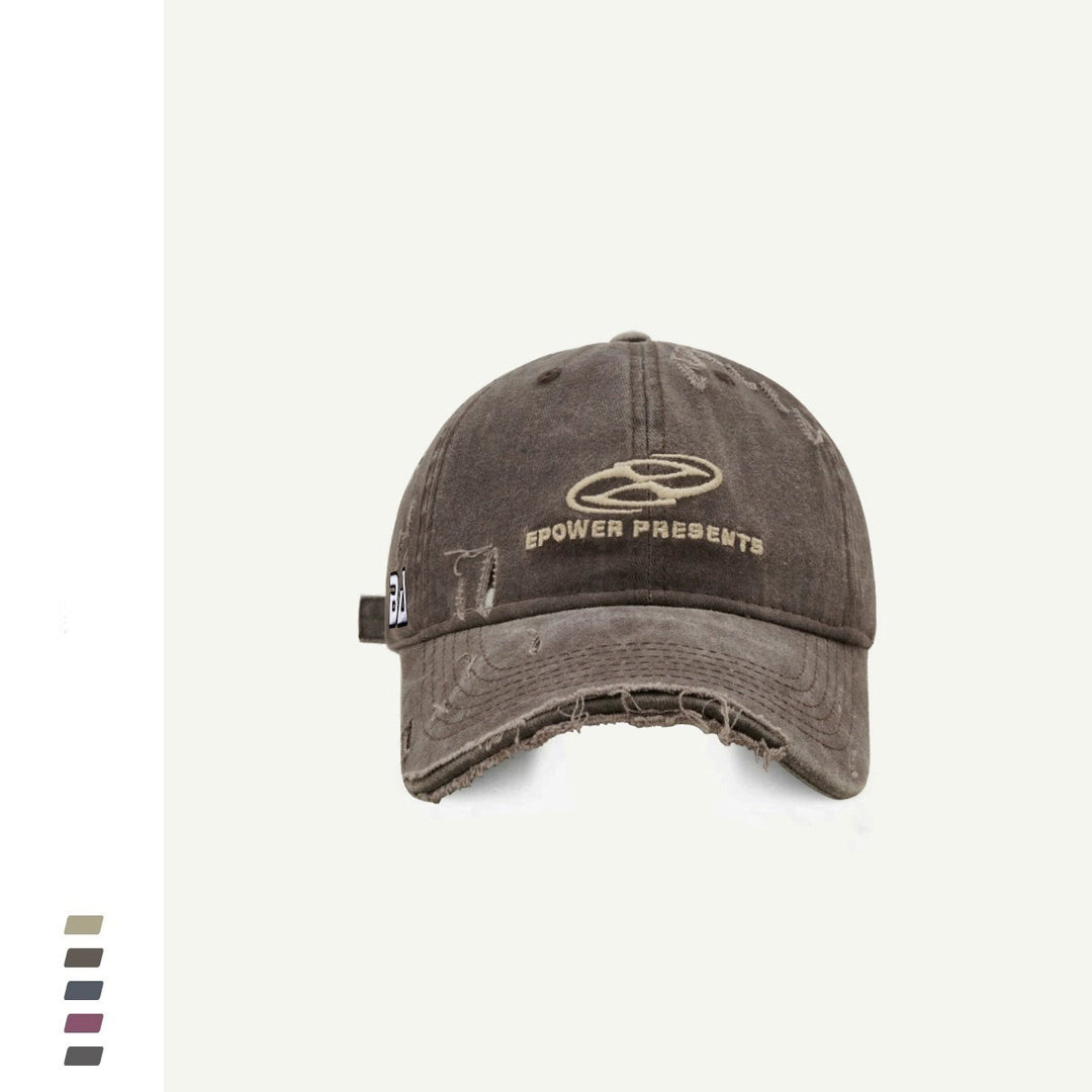 Distressed Adjustable Sports Cap