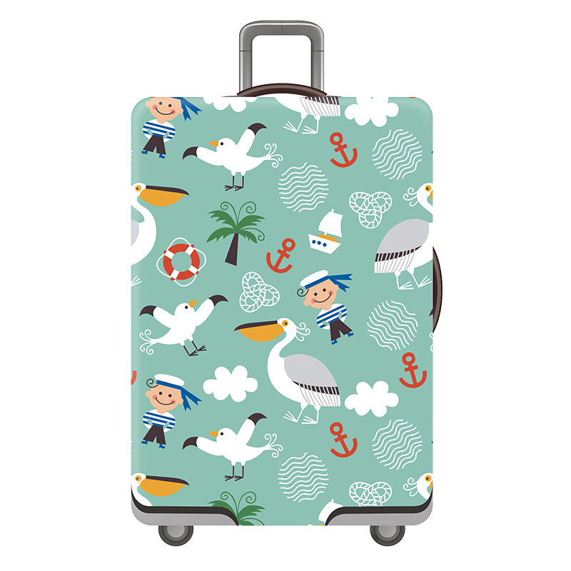 Women's Hard Shell Suitcase with Playful Flamingo Design Bowlift