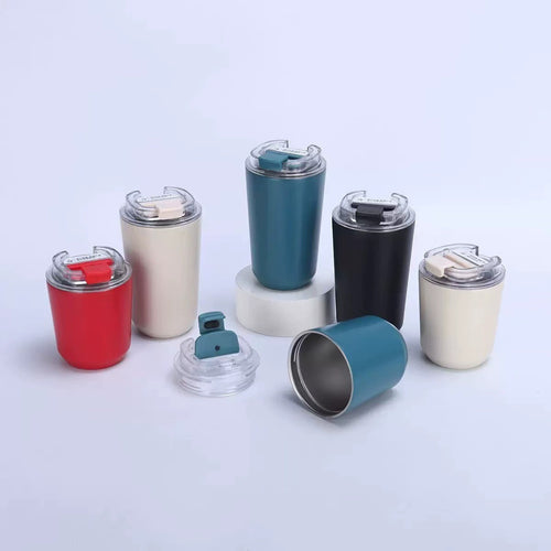 Ladies Insulated Coffee Mug with Practical Screw Cap Bowlift
