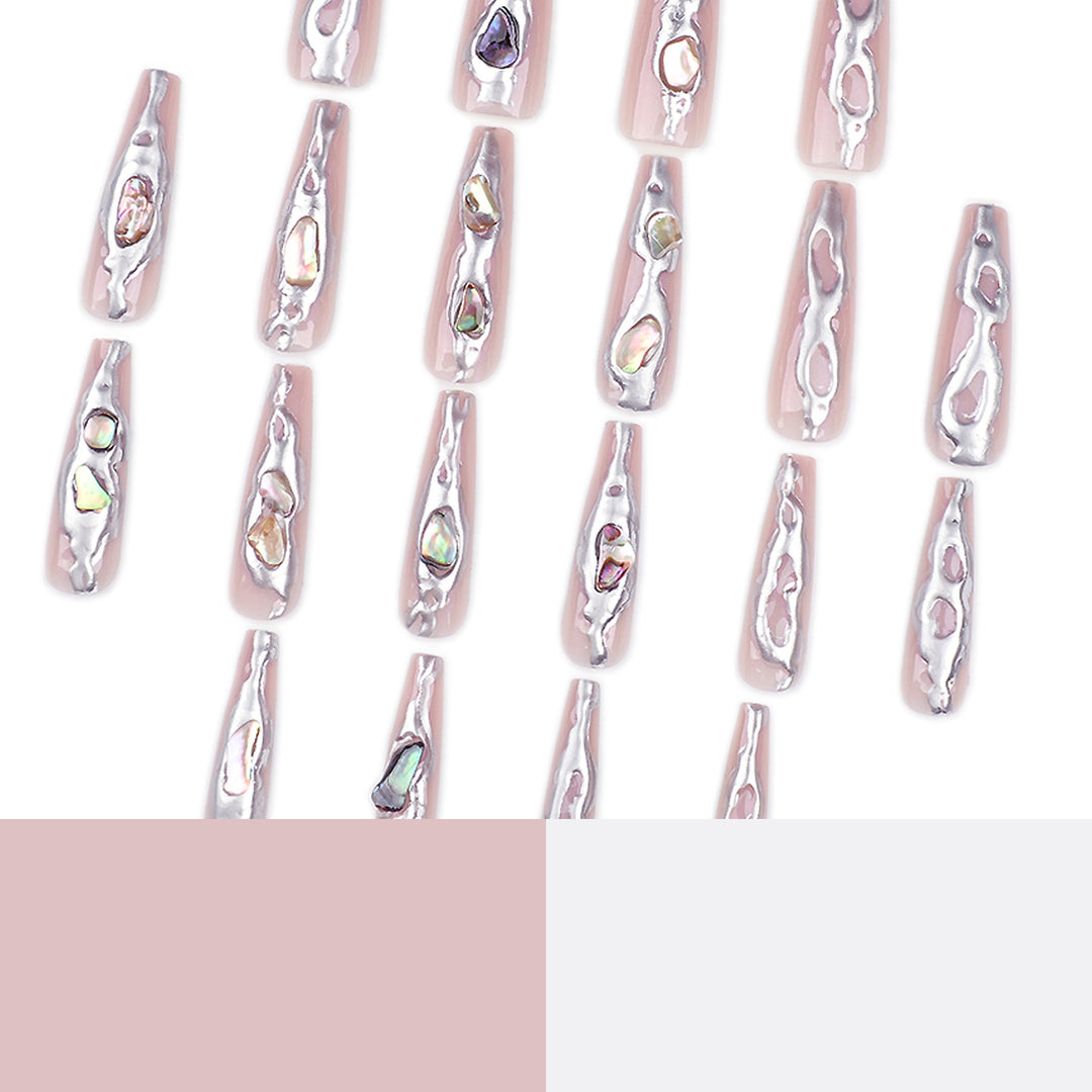 Artful Stiletto Nails with Holographic Shine Bowlift