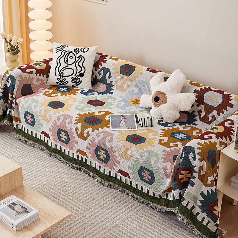 Cozy Cartoon-Themed Sofa Throw Blanket