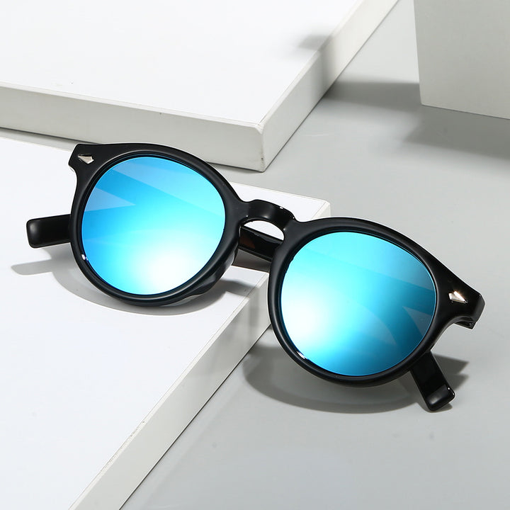 Women's fashionable sunglasses with transparent frame and yellow lenses Bowlift