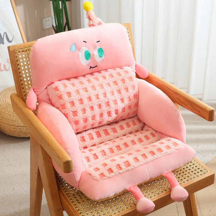 Cuddle pillow with playful face Bowlift