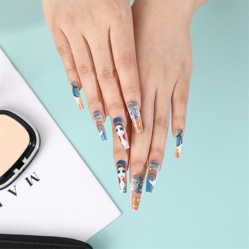 Creative Halloween-themed artificial nails Bowlift