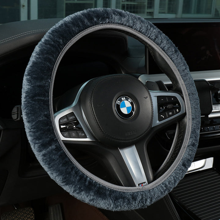 Plush Shearling Steering Wheel Cover Bowlift