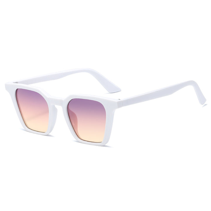 Women's square sunglasses with distinctive shield design and UV protection Bowlift