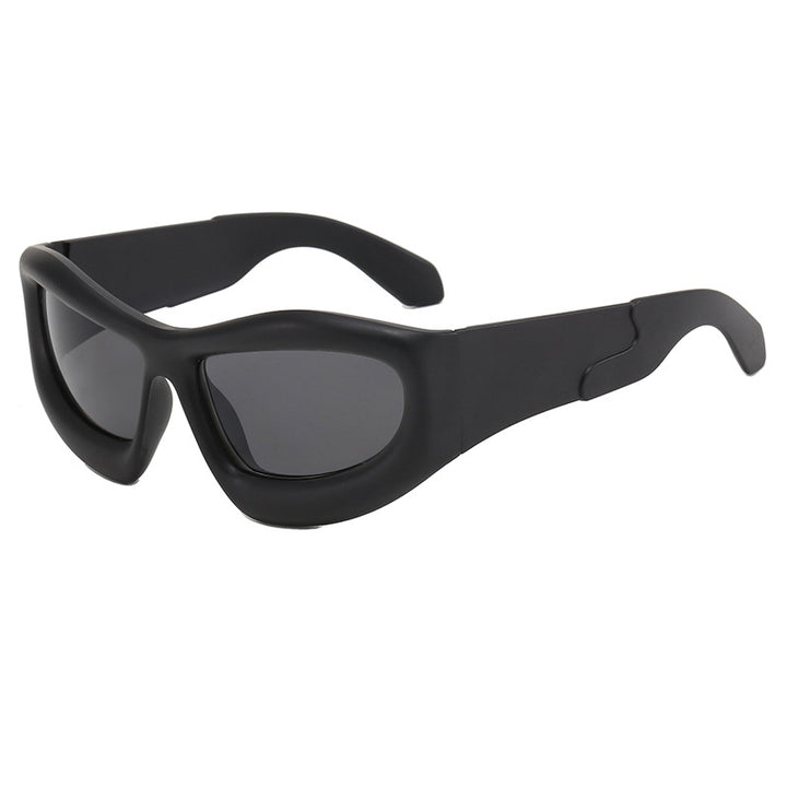 Women's Sporty Sunglasses with Robust, Geometric Frame Design Bowlift