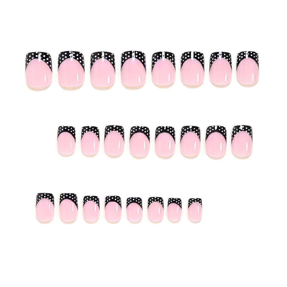 Stylish French Tip Nail Art Set Bowlift