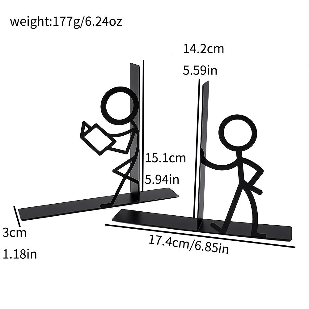 Creative Stick Figure Decorative Bookends