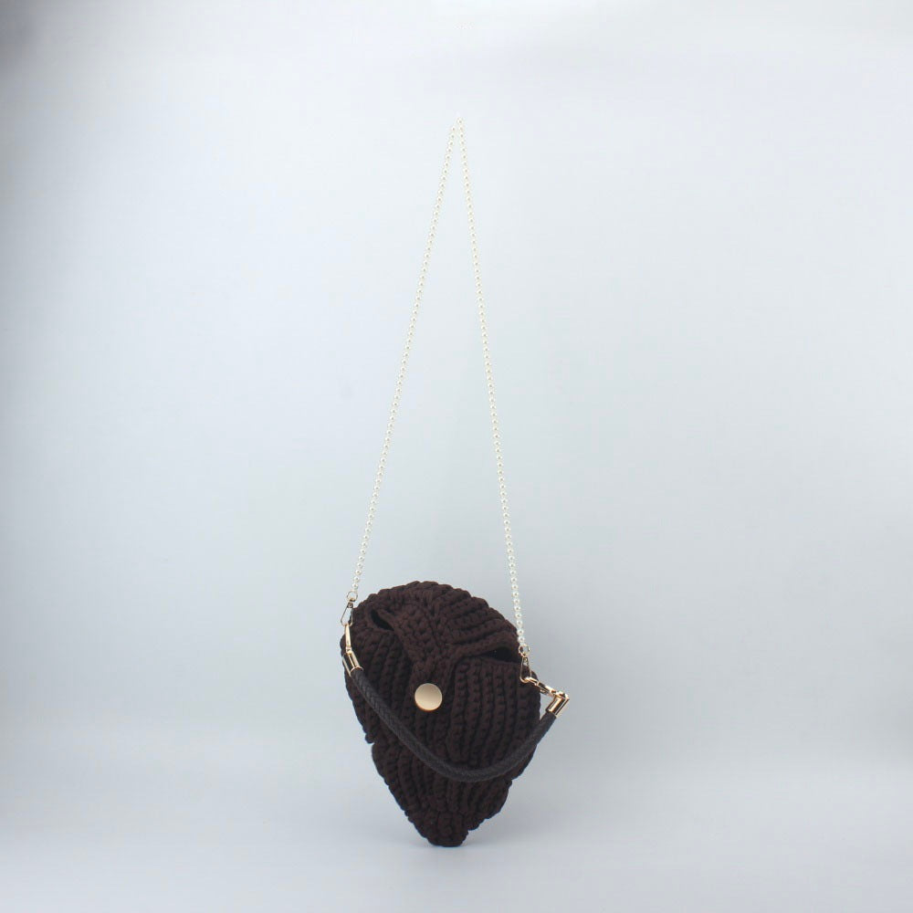 Handbag Made of High-Quality Macrame with Elegant Closure Bowlift