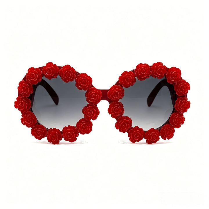 Ladies Designer Sunglasses with Floral Accents Bowlift