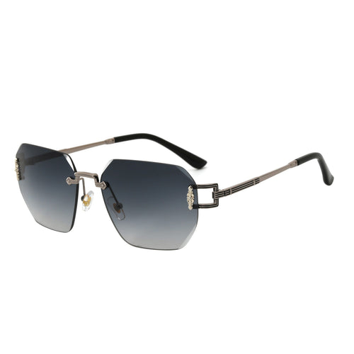 Women's Designer Sunglasses in Modern, Geometric Design Bowlift