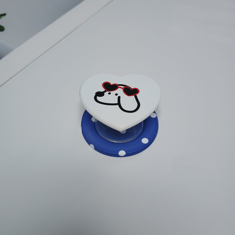 Heart-Shaped Character Phone Grip Bowlift