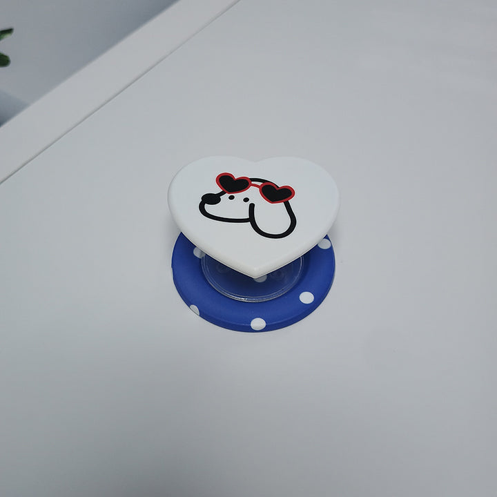 Heart-Shaped Character Phone Grip Bowlift