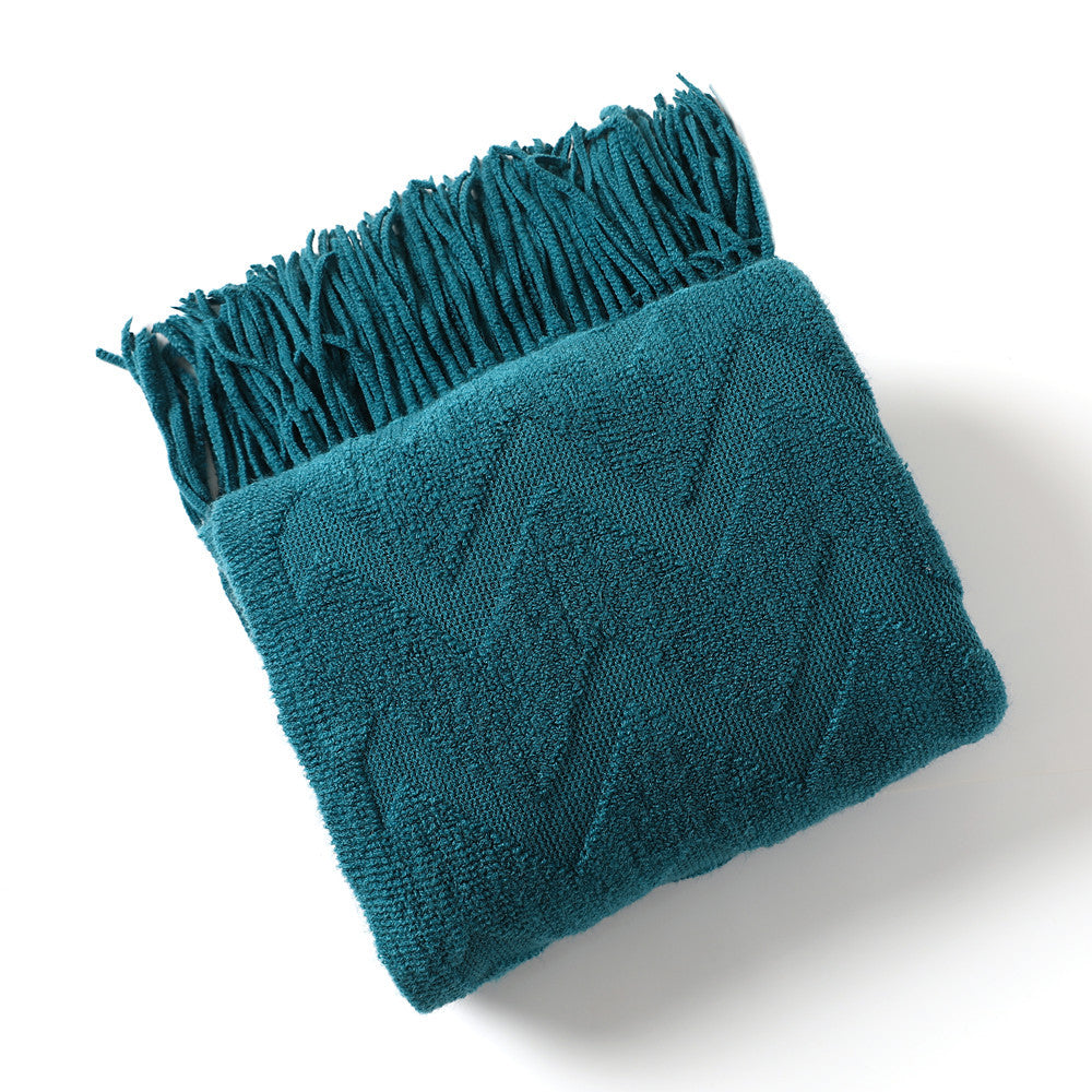 Decorative Textured Throw Blanket
