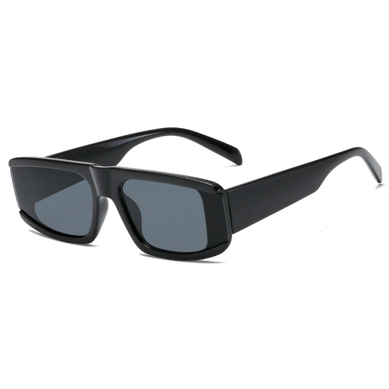 Women's fashionable sunglasses with futuristic design and transparent frame Bowlift