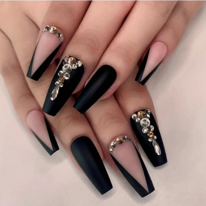 Ornate Butterfly-Inspired Acrylic Nail Extensions Bowlift