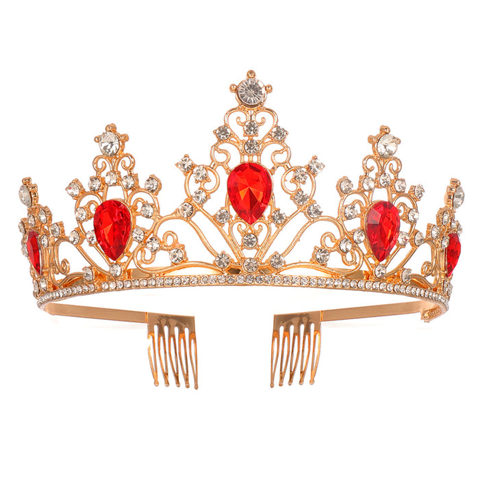 Girl crown with sparkling crystals and elegant birthday sash set Bowlift