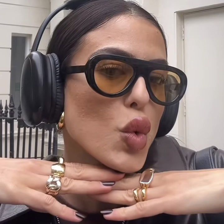 Women's stylish sunglasses with unique futuristic design Bowlift