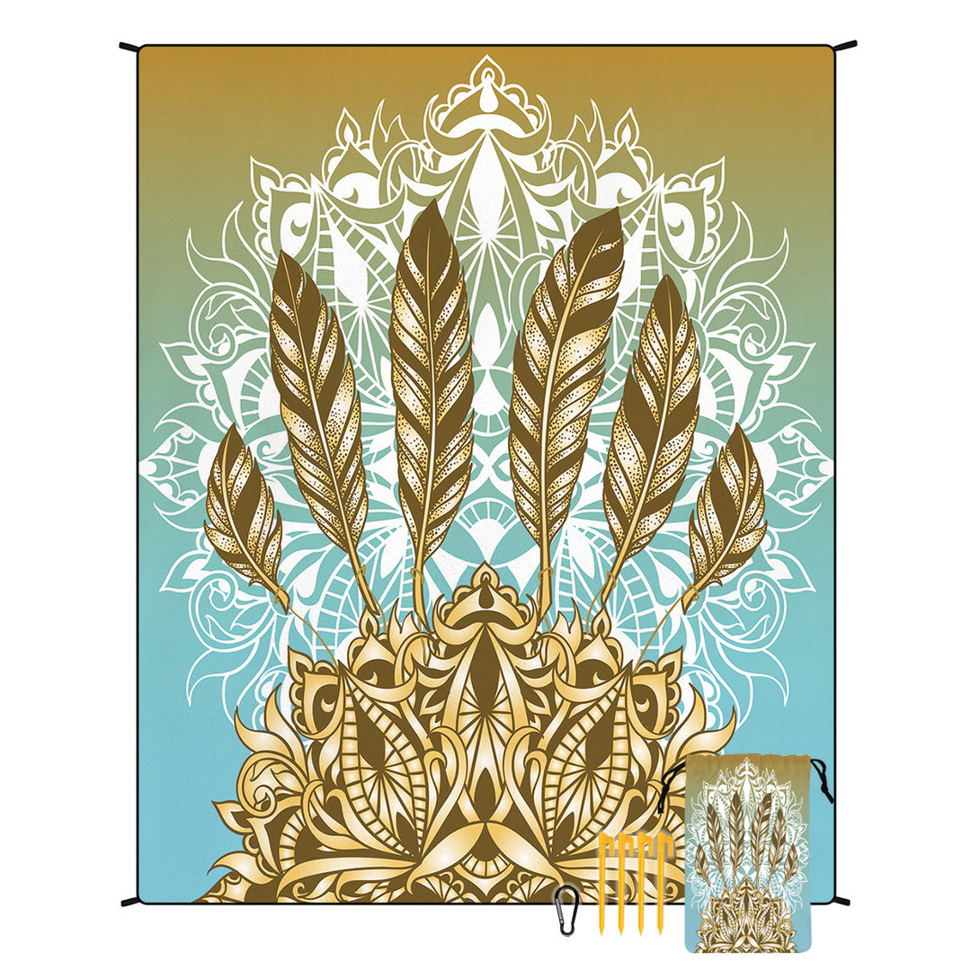 Geometric Print Tapestry Bowlift