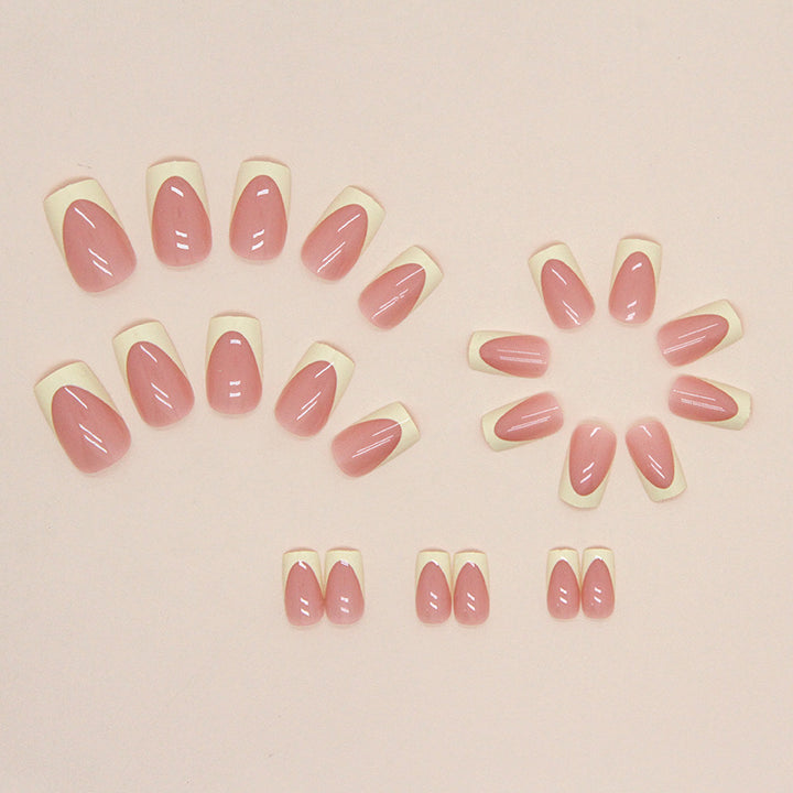 Elegant French Tip Nail Art Extensions Bowlift