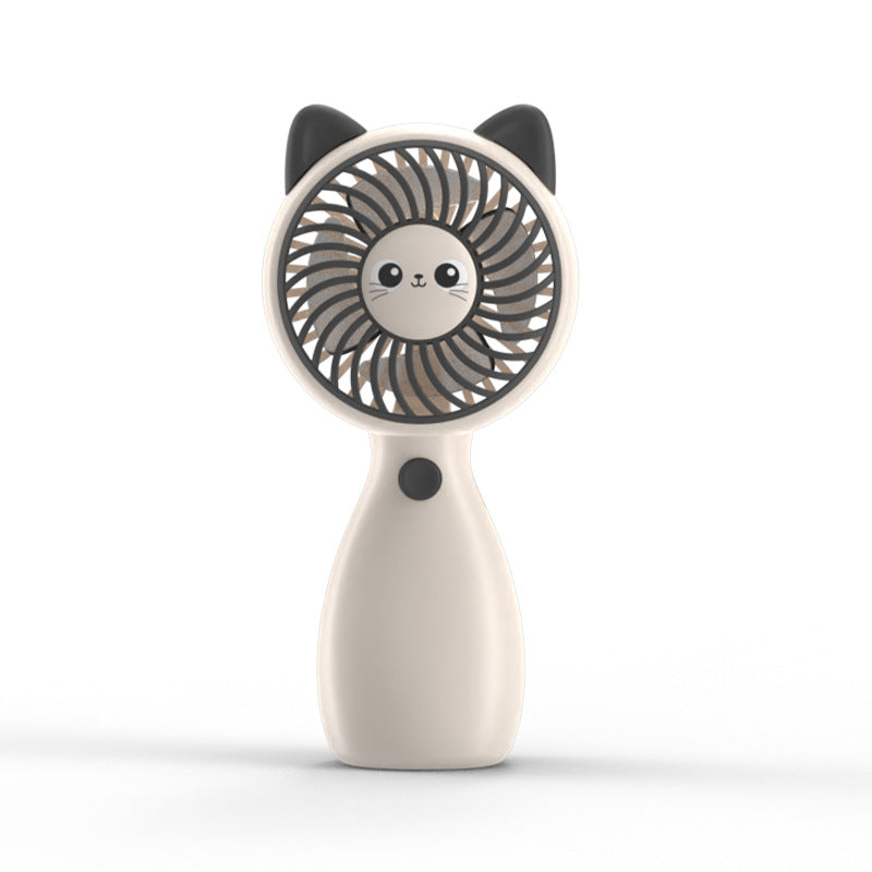 Women's Portable Handheld Fan in Playful Cat Design Bowlift