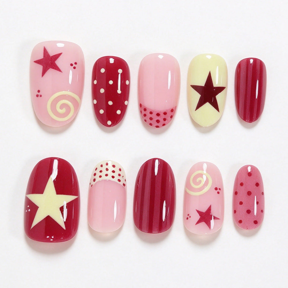 Creative Design Press-On Nail Art Bowlift