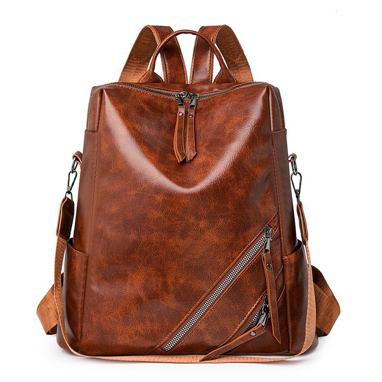 Fashionable Multi-Zipper Backpack Bowlift