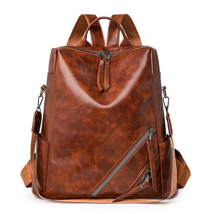 Fashionable Multi-Zipper Backpack Bowlift
