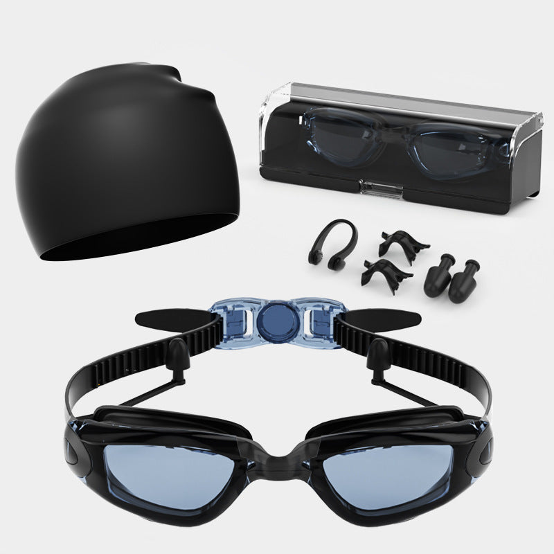 High-Performance Swimming Goggles Set Bowlift