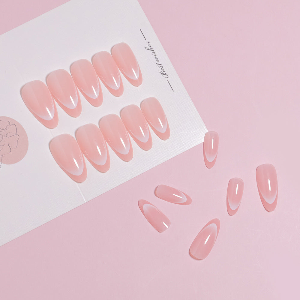Artistic Glossy Press-On Nail Set Bowlift