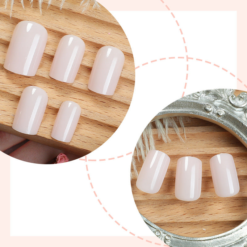 Elegant Press-On Nail Set with Stylish French Tip Design Bowlift