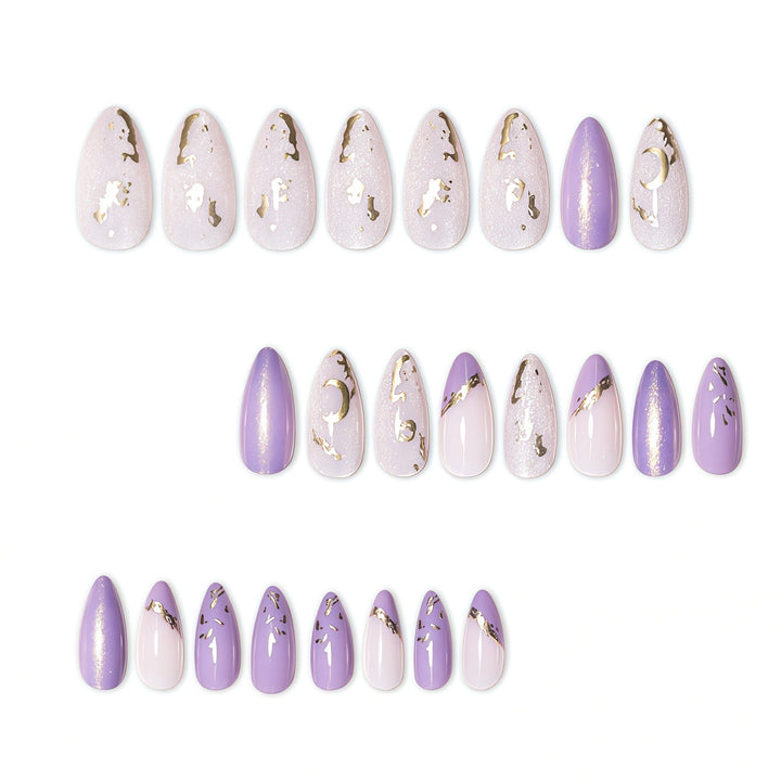 Elegant Decorative Press-On Nail Set Bowlift