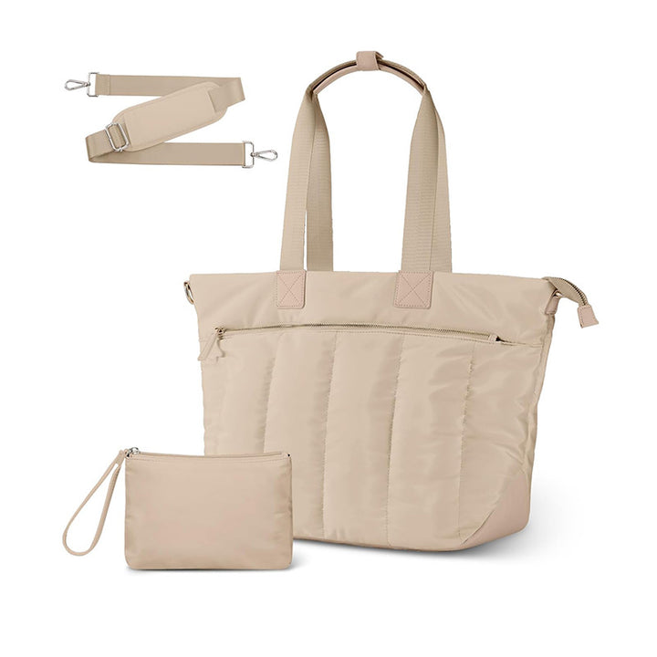 Practical and stylish tote bag with detachable cosmetics pouch Bowlift