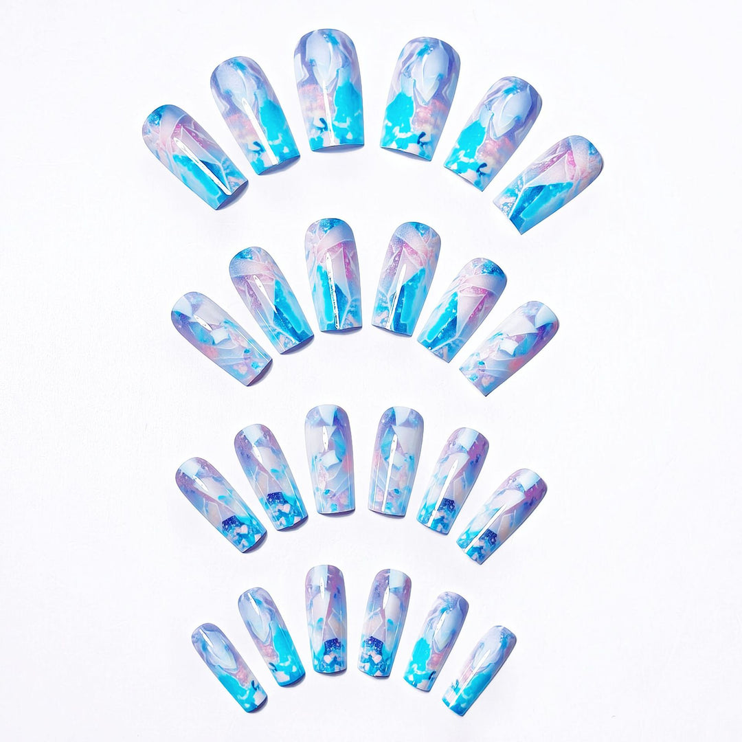 Artistic Geometric Nail Art Bowlift