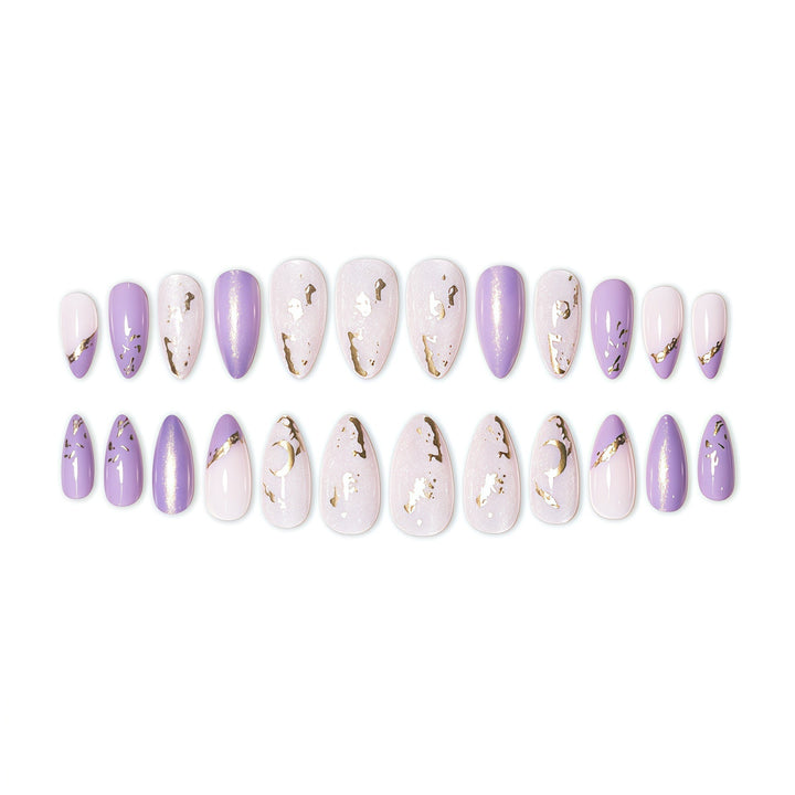 Elegant Decorative Press-On Nail Set Bowlift