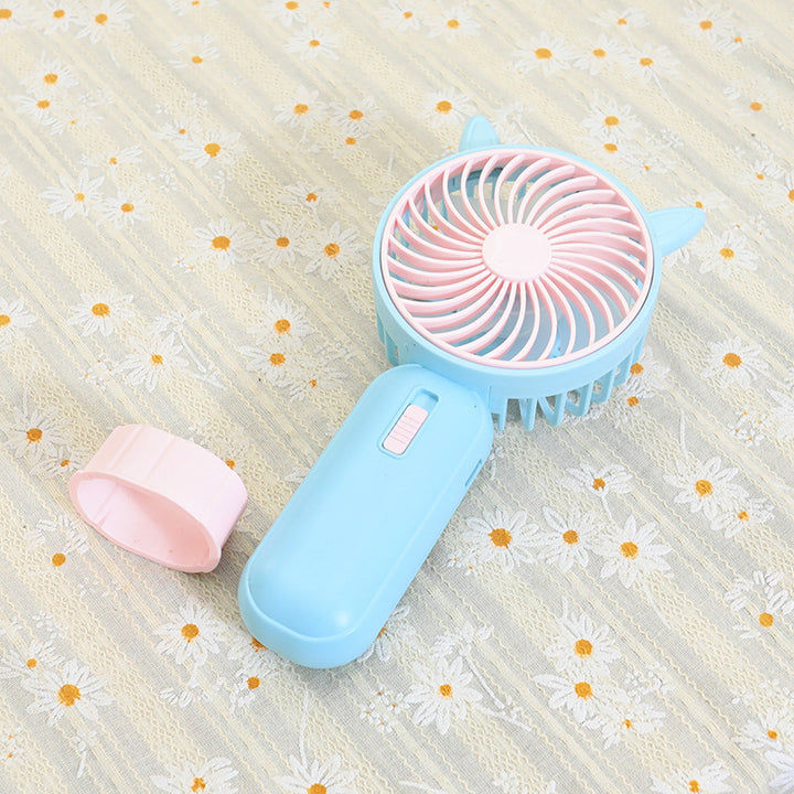 Ladies Portable Handheld Fan with Cute Bear Design Bowlift