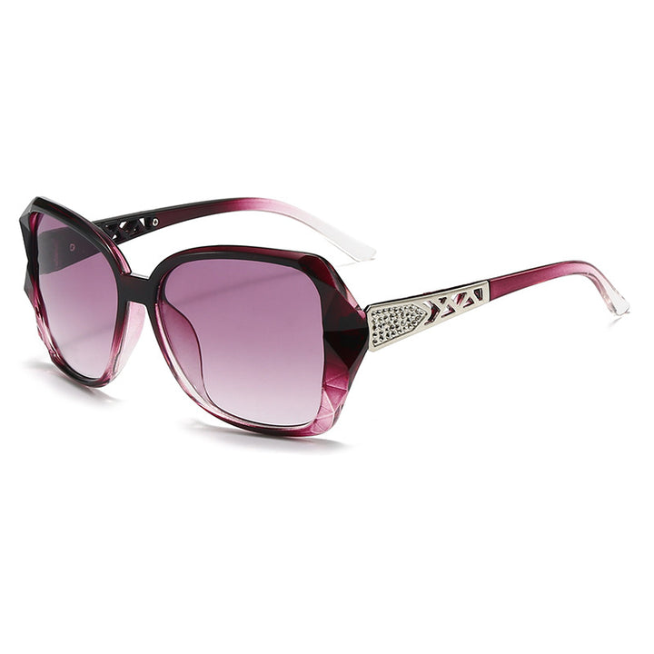Oversized Geometric Frame Sunglasses