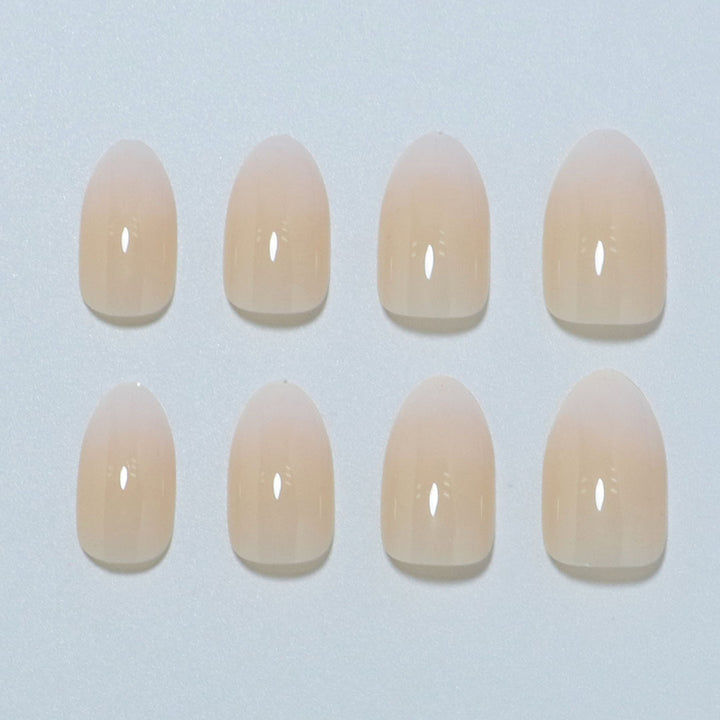 Elegant Almond-Shaped Press-On Nail Set Bowlift