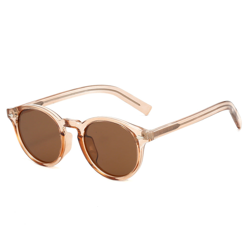 Women's fashionable sunglasses with transparent frame and yellow lenses Bowlift