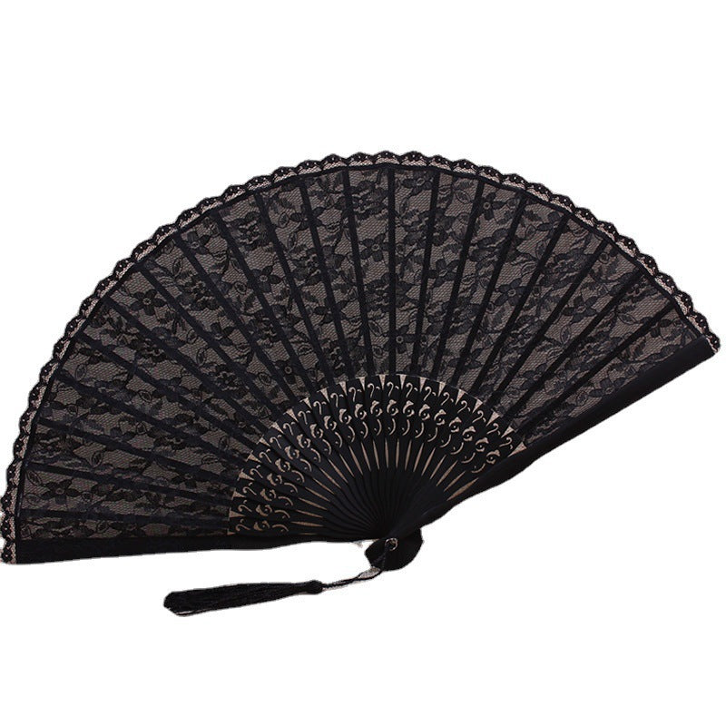 Ladies Filigree Lace Fan Bowlift
