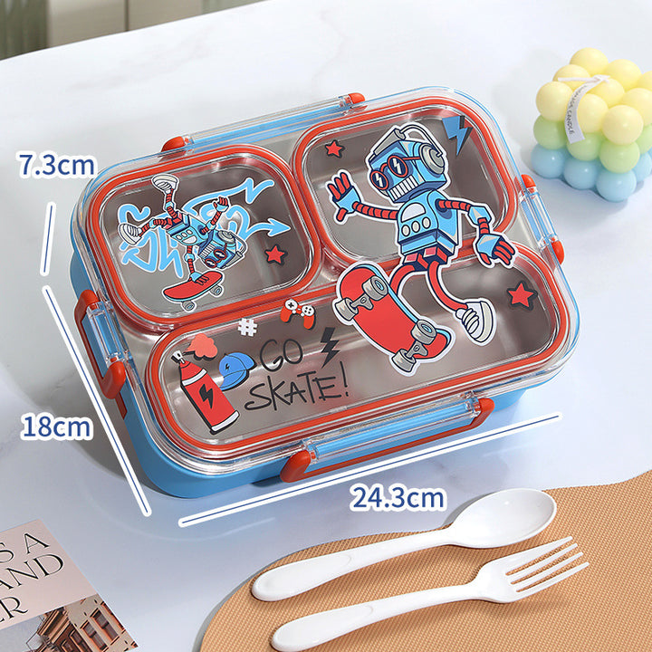 Fun-Themed Multi-Section Lunch Container